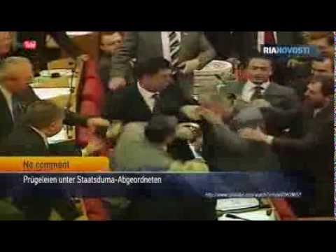 Youtube: Prügelei in der Duma: Russische Parlamentarier lassen die Fäuste sprechen