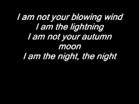 Youtube: Audioslave - I Am The Highway (Lyrics)