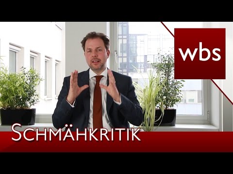 Youtube: Die Bezeichnung als Betrüger, Rechtsbrecher und Gauner ist nicht zwingend Schmähkritik | Kanzlei WBS