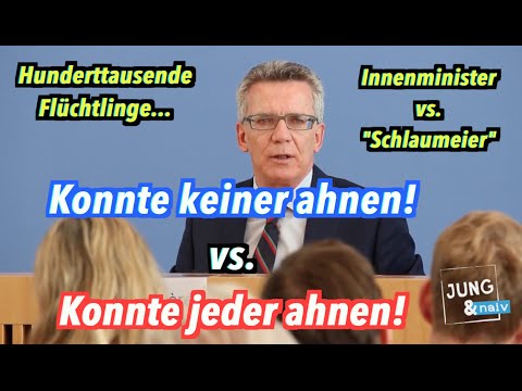 Youtube: Bundesinnenminister vs. "Schlaumeier": Konnte doch keiner/jeder ahnen!
