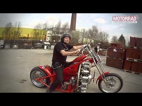 Youtube: Sternmotorbike: Frank Ohle baut Motorrad mit Flugzeugmotor