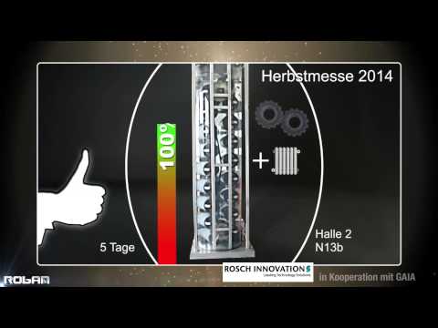 Youtube: MESSE Spot Klagenfurt 17.-21.Sept.2014 Verein GAIA Auftriebskraftwerk der Firma Rosch INNOVATIONS