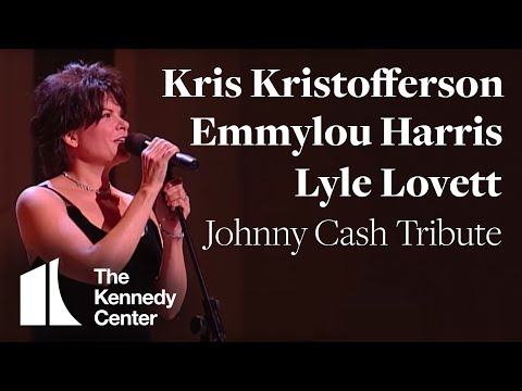 Youtube: Kris Kristofferson, Lyle Lovett, Emmylou Harris (Johnny Cash Tribute) - 1996 Kennedy Center Honors