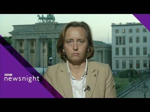 Youtube: German right-wing leader challenged on immigration - BBC Newsnight