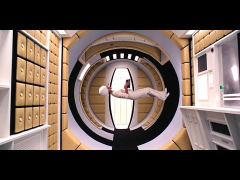 Youtube: 2001: A Space Odyssey (1968) by Stanley Kubrick, Clip: Stewardess, Edwina Carroll walks in a circle!