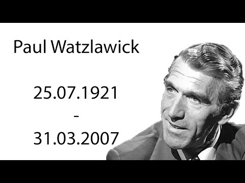 Youtube: Paul Watzlawick - Wenn die Lösung das Problem ist - 1987