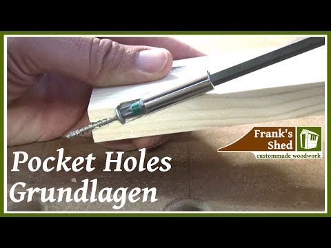 Youtube: Pocket Holes mit dem Kreg Jig | Tutorial für Anfänger | Deutsch | 🔥 Franks Shed 🔥