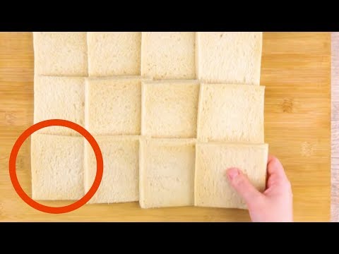 Youtube: Nimm 12 Toastscheiben und walze sie platt. Das Ergebnis? Geil!
