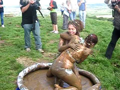 Youtube: Goddess Mud Wrestling on Glastonbury Tor.