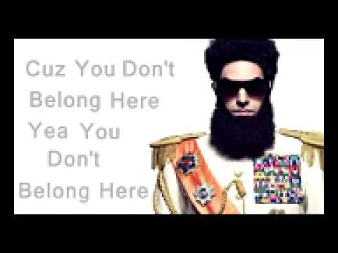 Youtube: The Dictator   Aladeen MotherFucker English Lyrics