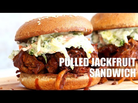 Youtube: PULLED JACKFRUIT SANDWICHES - VEGAN PULLED "PORK" | Vegan Richa Recipes