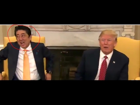 Youtube: Hilarious  Handshake Trump VS Abe Japanese Prime Minister