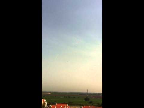 Youtube: Iron Dome intercepts missiles- Ashkelon