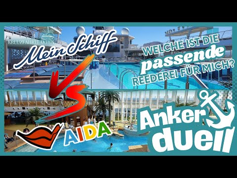 Youtube: AIDA vs. Mein Schiff – Welche Kreuzfahrt passt zu dir?  | ⚓️Ankerduell