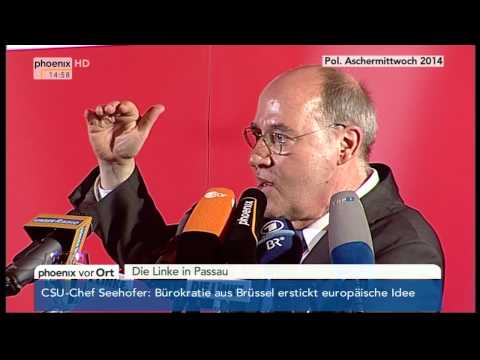 Youtube: Rede von Gregor Gysi - Politischer Aschermittwoch DIE LINKE am 05.03.2014