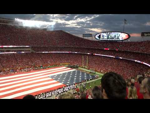Youtube: National Anthem & B2 Stealth Bomber Flyover at Arrowhead Stadium