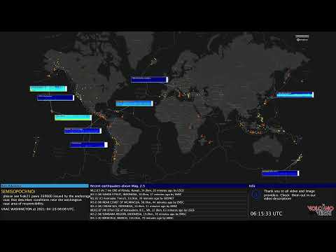 Youtube: Earthquakemonitoring Worldmap