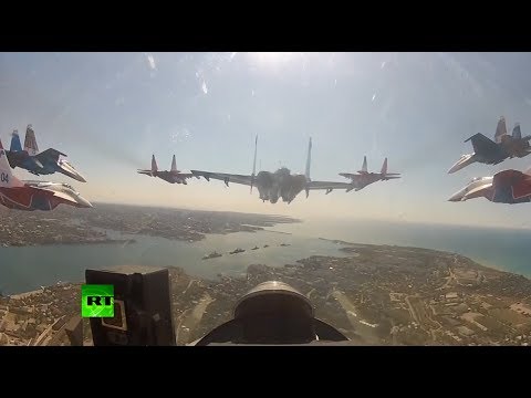 Youtube: Spectacular video: Russia's top aces perform stunts in Crimea's skies