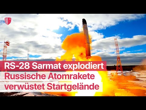 Youtube: Russische Atomrakete verwüstet Startgelände: RS-28 Sarmat explodiert