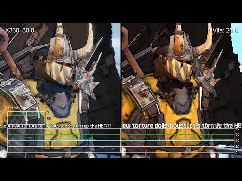 Youtube: Borderlands 2 PS Vita vs Xbox 360 Frame-Rate Test