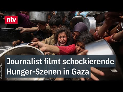 Youtube: Schockierende Hunger-Szenen in Gaza - Kinder nur Haut und Knochen