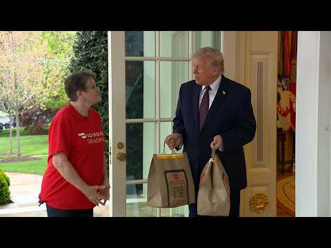 Youtube: President Trump Receives a DoorDash Delivery