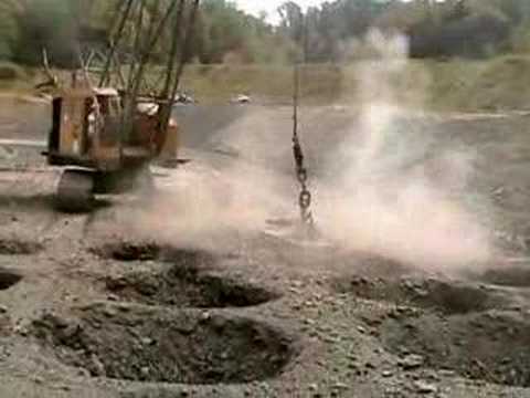 Youtube: Dynamic Compaction of Mine Spoil