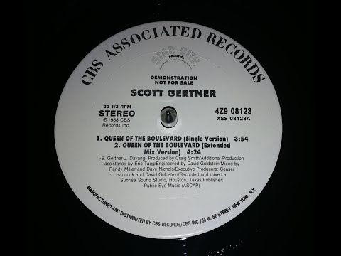 Youtube: Scott Gertner - Queen Of The Boulevard (Extended Mix Version) 1988 HQ