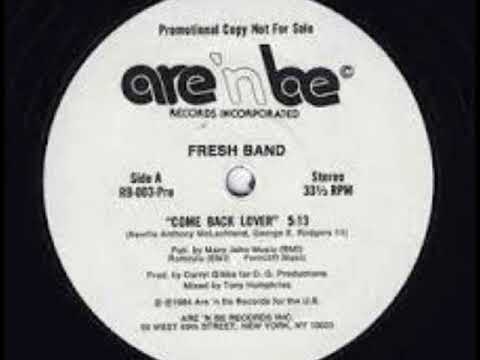 Youtube: funk 80's "  FRESH BAND "  com back lover 1984