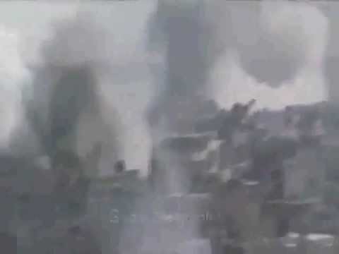 Youtube: Syria, Homs: 6 shells fall on Alkhalidiyah area within 1 minute