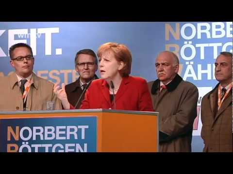 Youtube: NRW: Merkel spricht sich für KRAFT aus