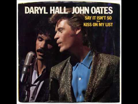 Youtube: Daryl Hall and John Oates * Kiss On My List   1980  HQ