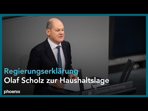 Youtube: Regierungserklärung: Kanzler Scholz zur Haushaltslage, danach Aussprache | 139. Bundestagssitzung
