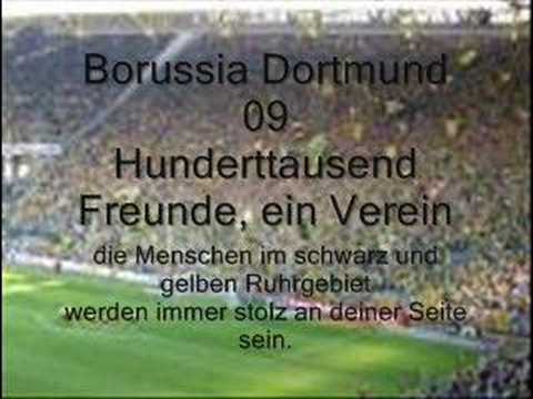 Youtube: BVB Borussia Dortmund Am Borsigplatz geboren mit Liedtext