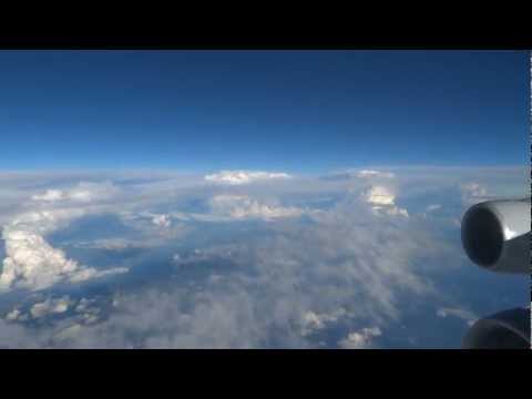 Youtube: Lufthansa Airbus A340-600 - Sao Paulo to Munich in stormy conditions, beautiful sunrise