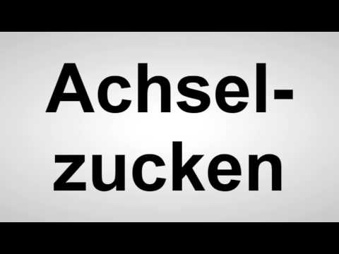 Youtube: Achselzucken - Deutsche Aussprache