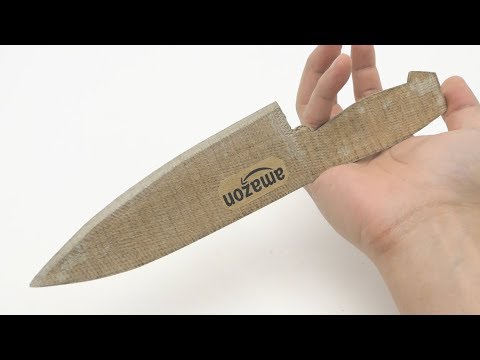 Youtube: schärfstes Karton küchenmesser auf der Welt