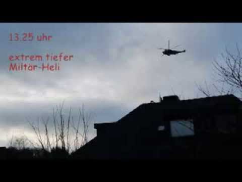 Youtube: Militär-Helicopter extrem tief - Berichte von UFO über Airport Bremen, 6.1.2014