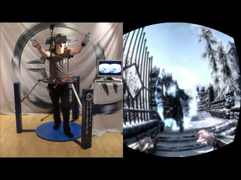 Youtube: Skyrim in VR - Cyberith Virtualizer + Oculus Rift + Wii Mote = Full Immersion