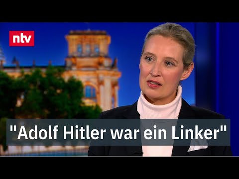 Youtube: "Adolf Hitler war ein Linker" - Alice Weidel im Gespräch mit Nikolaus Blome | ntv