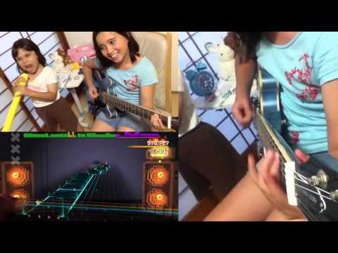 Youtube: ROCKSMITH Audrey (10yrs old) Plays Guitar - War Ensemble - Slayer - 97% ロックスミス