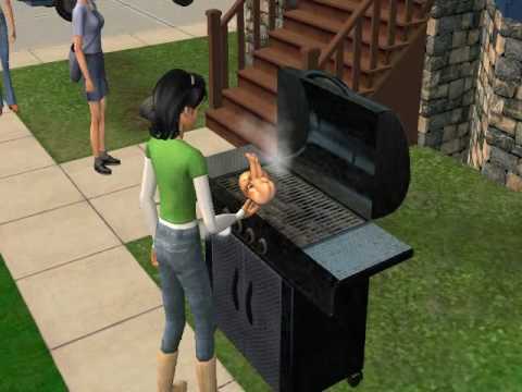 Youtube: Sims 2; Baby on the Grill