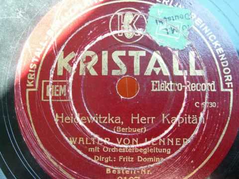 Youtube: Heidewitzka, Herr Kapitän - Karl Berbuer (1936)