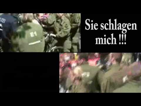 Youtube: Mann im blauen Shirt in Berlin = Berufsdemonstrant ?