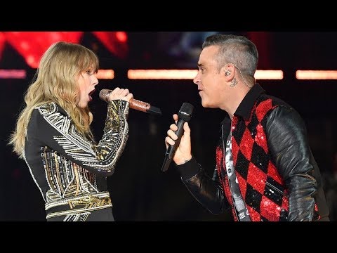 Youtube: Robbie Williams and Taylor Swift Angels #live at Wembley