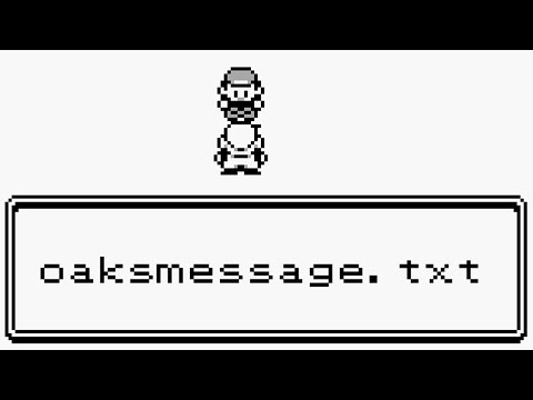 Youtube: oaksmessage.txt -- Pokémythos