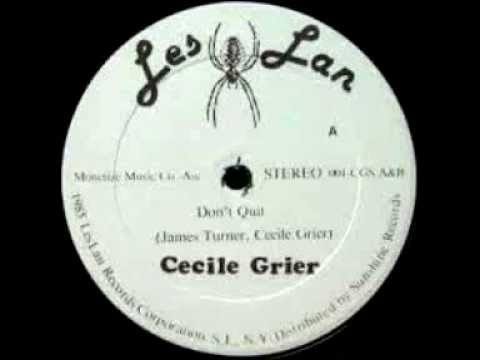 Youtube: Cecile Grier - Don't Quiet  (1985).wmv