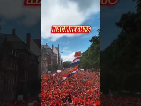 Youtube: Die Fans aus Holland haben gezeigt, was sie drauf haben 🧡 Wer hat die heftigsten Fans? 🔥 #em2024