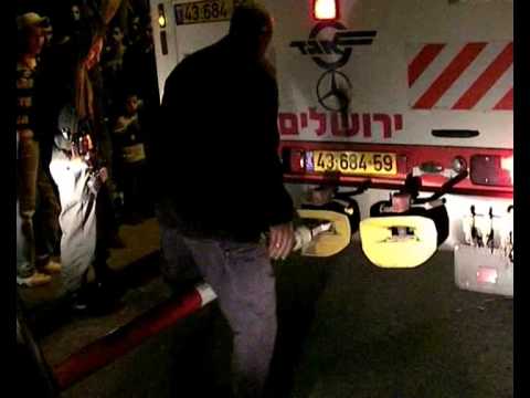 Youtube: Collapse of the road in Silwan