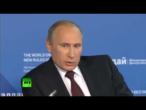 Youtube: Putin: Gods may do what cattle may not. But the bear won't ask for permission